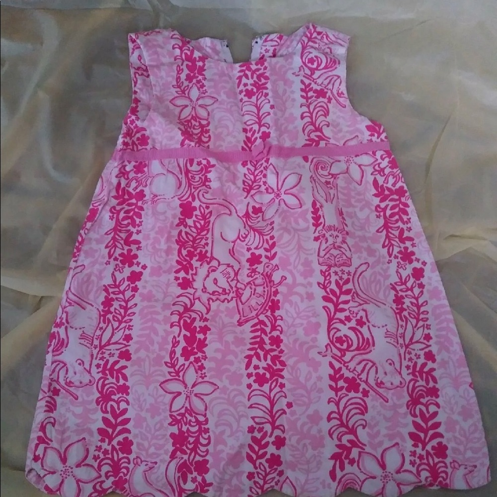 Lilly Pulitzer pink and white 2T sleeveless